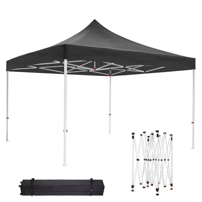 10 x 10 FT Pop Up Canopy, Heavy Duty Tent, All Season Commercial Sun Shelter, for Patio, Backyard, Bench, Garden