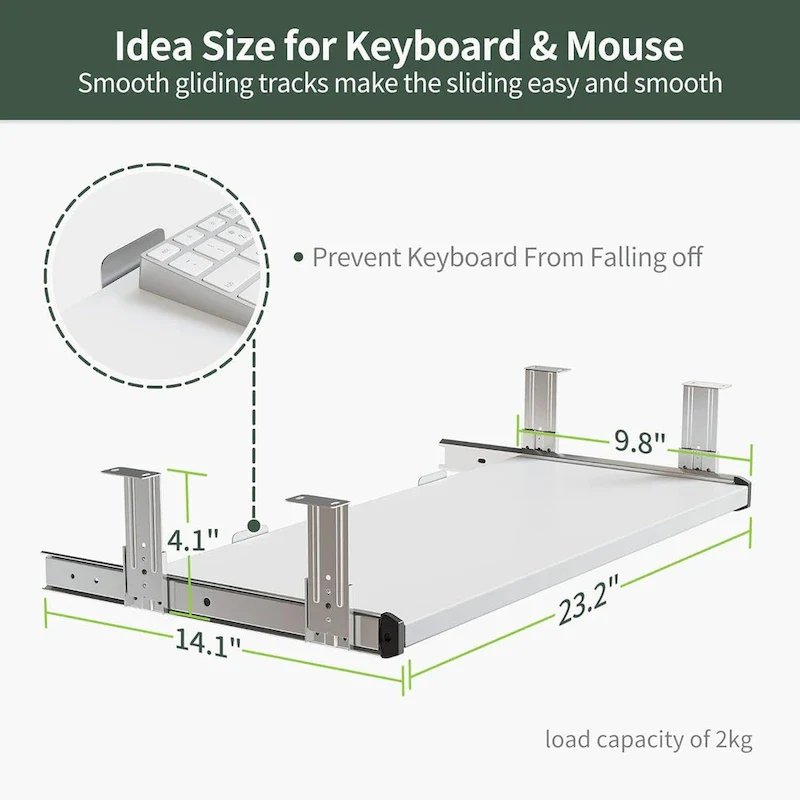 FEZIBO Standing Desk with Keyboard Tray, Electric Height Adjustable Desk, Sit Stand Up Desk, Computer Office Desk