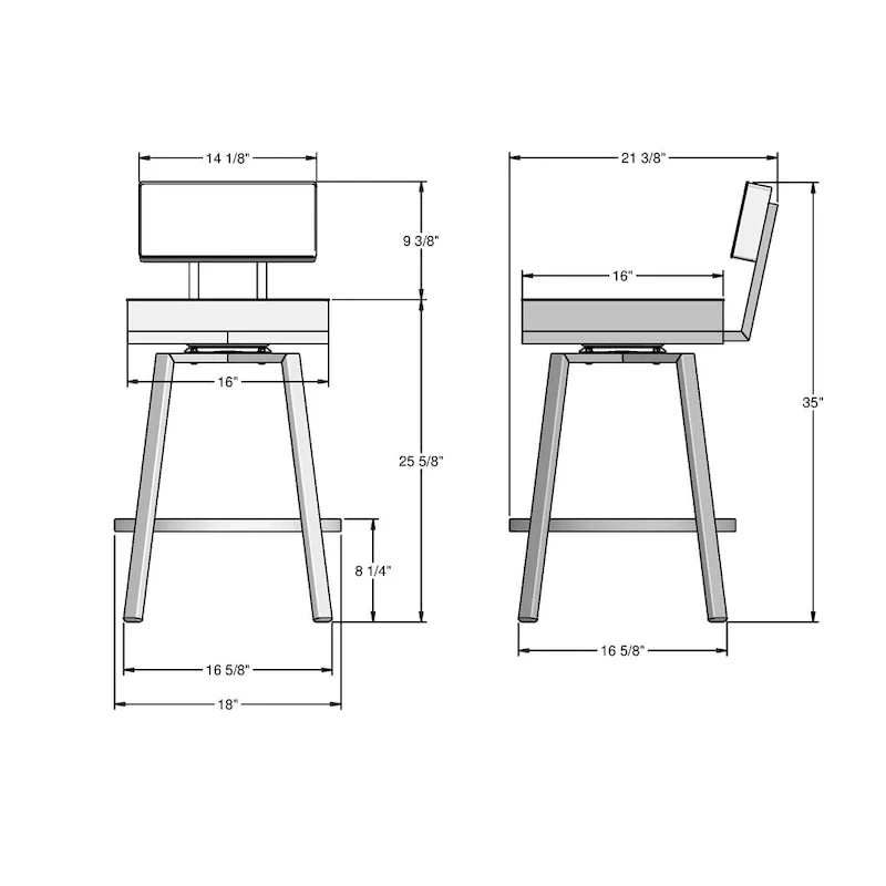Staten Swivel Counter & Bar Stool