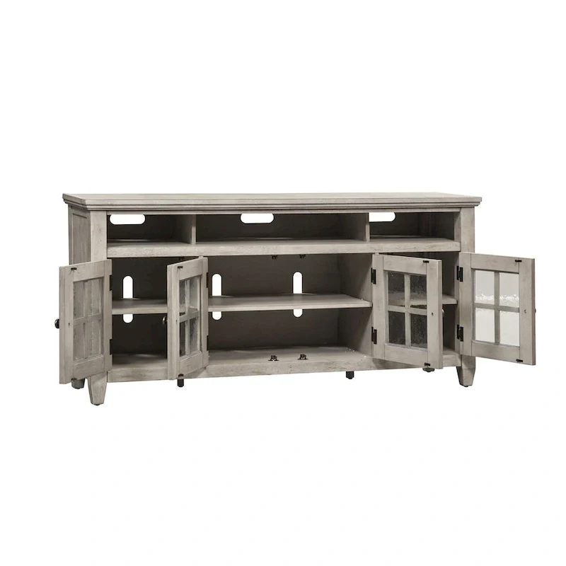 Heartland Antique White Tobacco Entertainment Center