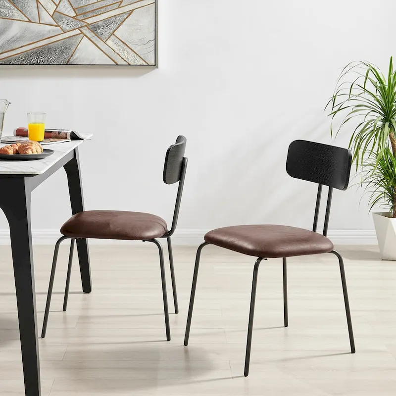Judith PU Dining Side Chair, (Set of 4)