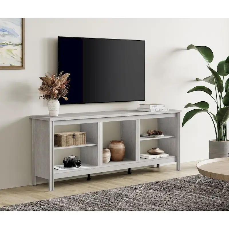 Classical 70 Inch TV Stand, TV Console Table for 75 Inch TV with LED