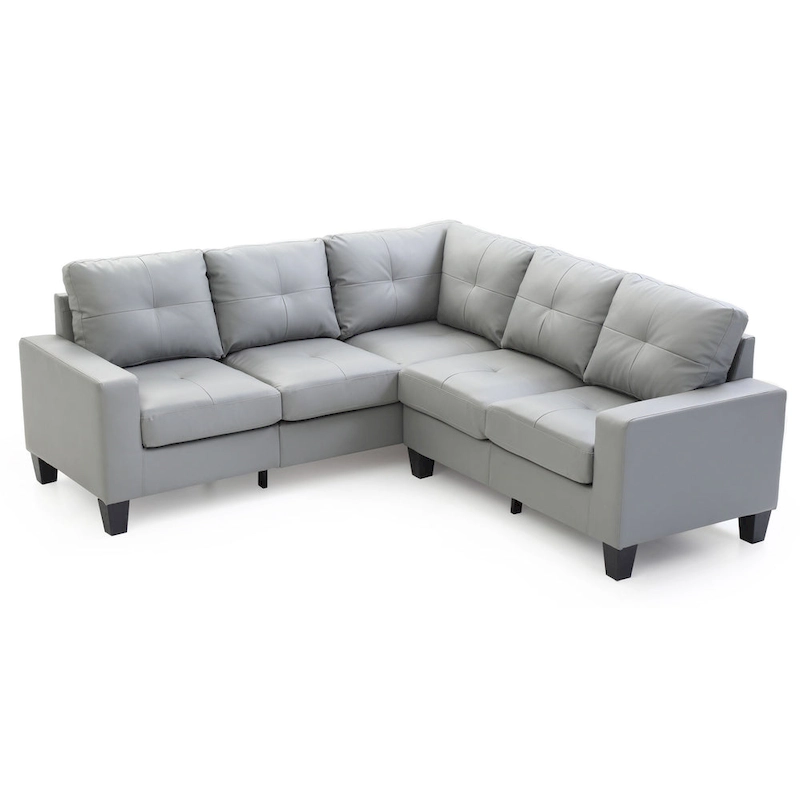 Newbury Faux Leather Sectional Sofa