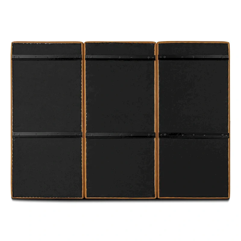 Poly and Bark Napa Leather Headboard - Full Grain Genuine Italian Leather