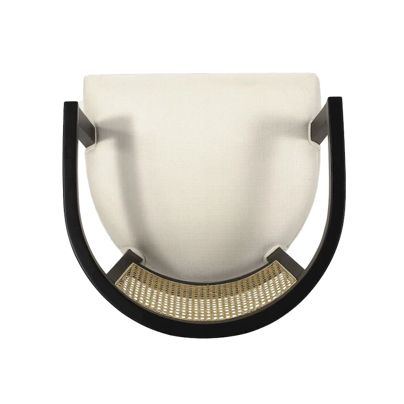 Upholstered rubberwood dining chair