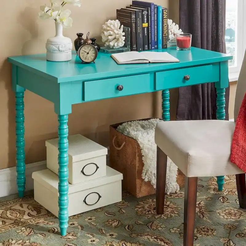 Lyndale 2-Drawer Office Desk with Helix Legs