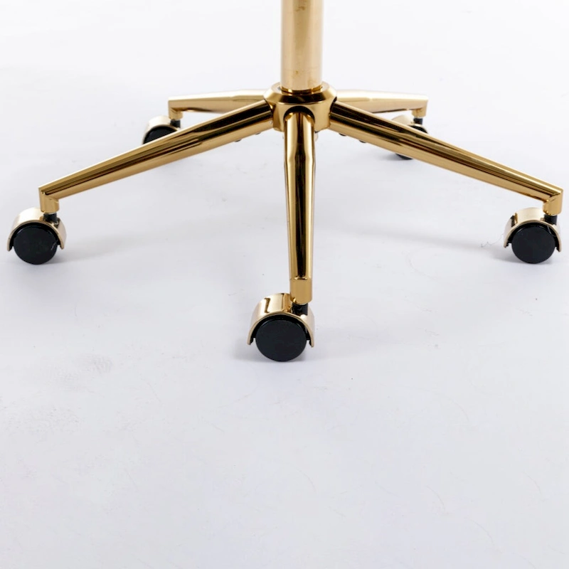 Furniture Office Chair,Artificial rabbit hair Home Office Chair with Golden Metal Base