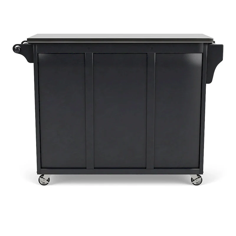 Create-a-Cart Black Kitchen Cart