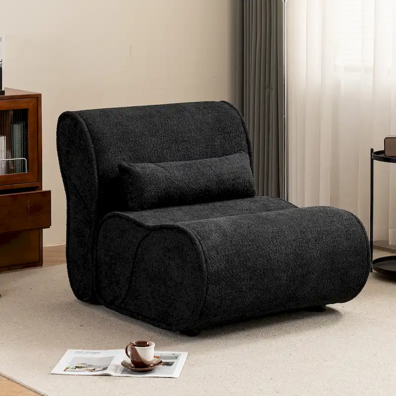 GDFStudio - Amelia Timeless Fabric Recliner with Ergonomic Design and Matching Pillows