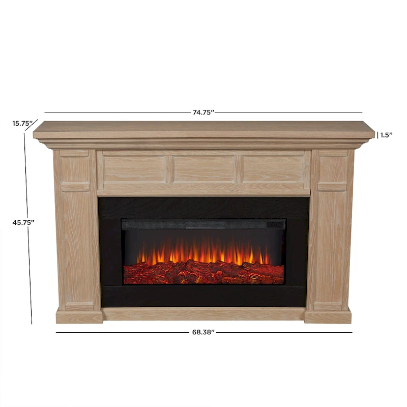 Alcott 75  Landscape Electric Fireplace by Real Flame