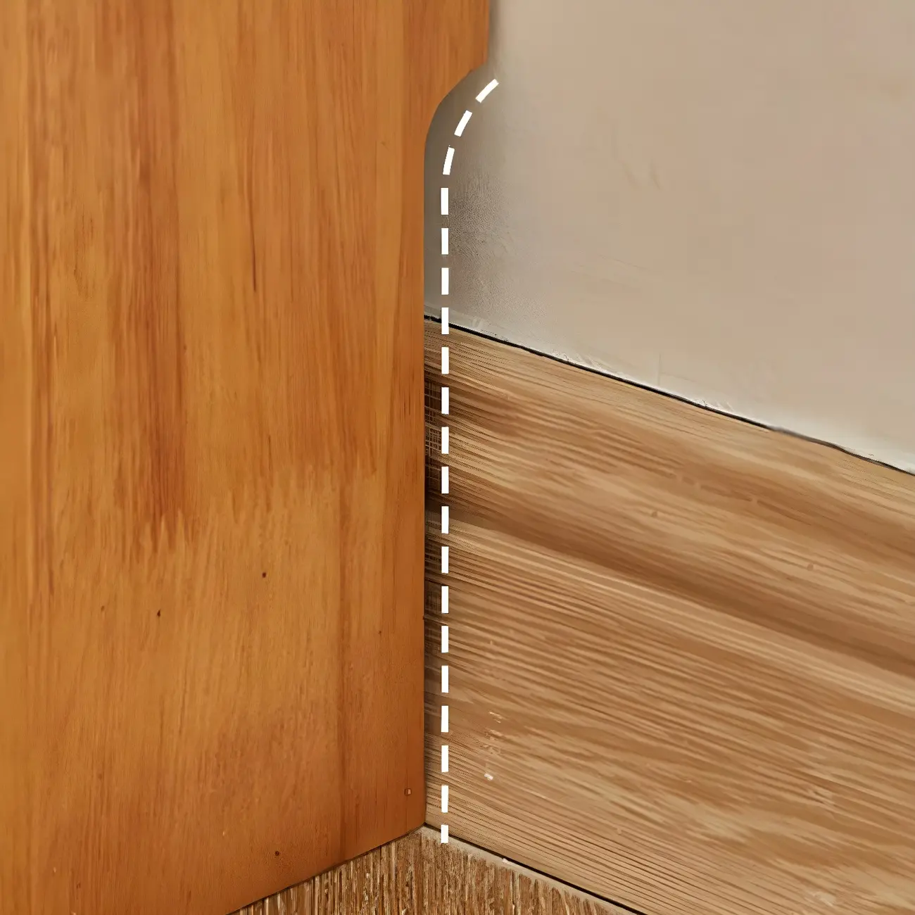 Scandinavian Light Wood 2-Shelf Bookcase with Drawers