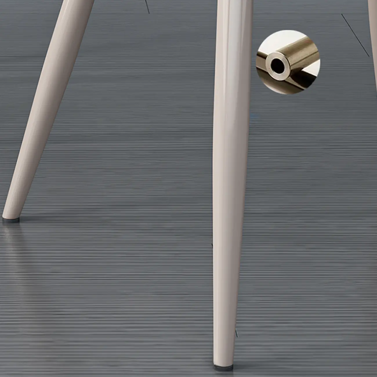 Modern Solid Back Faux Leather Upholstered Dining Chair