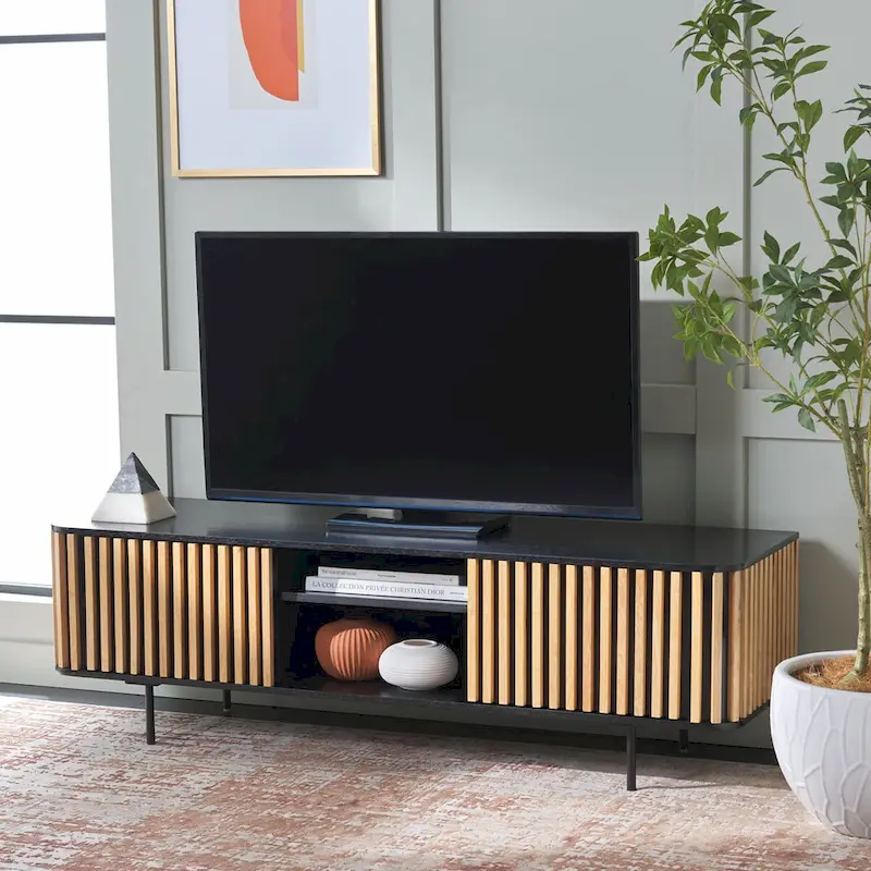 2-Door 2-Shelf Media Stand – 54Wx17Dx19H