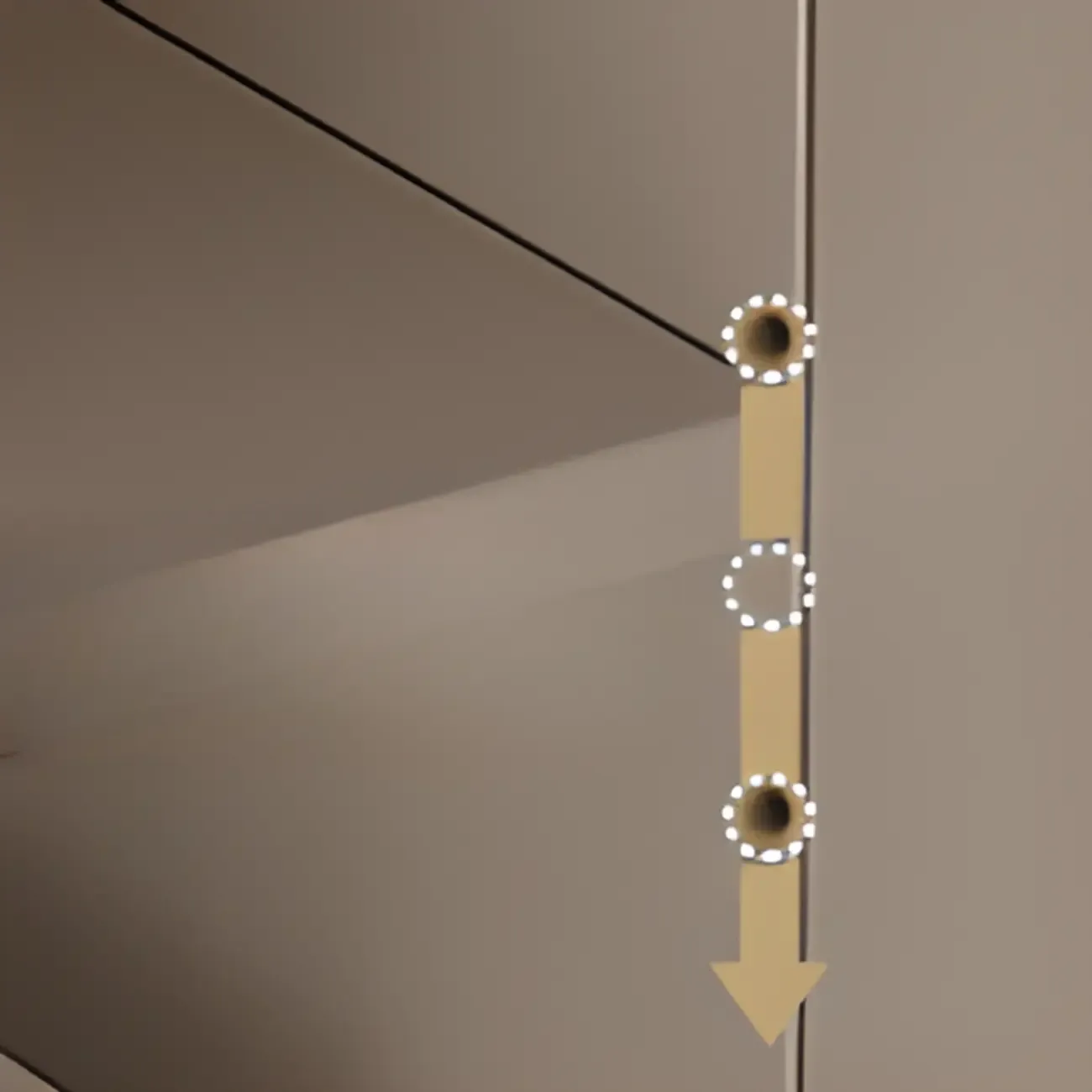 Elegant Adjustable Arched Glass Wood Buffet Cabinet with 3 Drawers