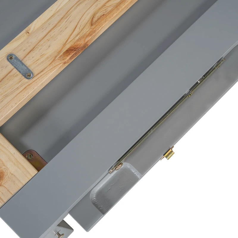 Queen Murphy Bed with Cabinet Design, Multi-Functional, 400lb Capacity