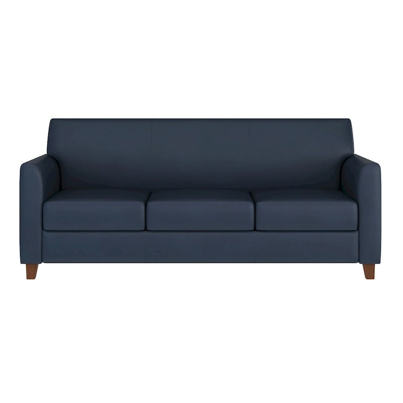 LeatherSoft Sofa with Clean Line Stitched Frame - 70W x 29D x 32.25H