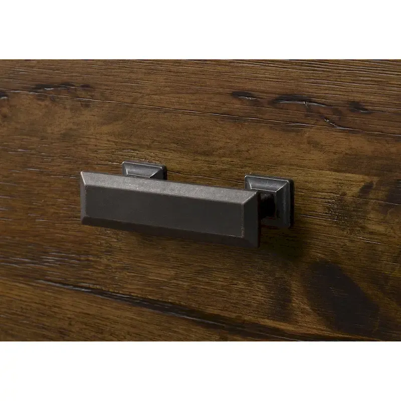 Joell 5 Piece Brown Ructic Panel Bedroom Set