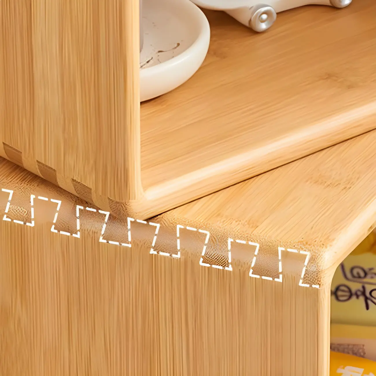 4-Tier Modern Wooden Open Cube Display Bookcase