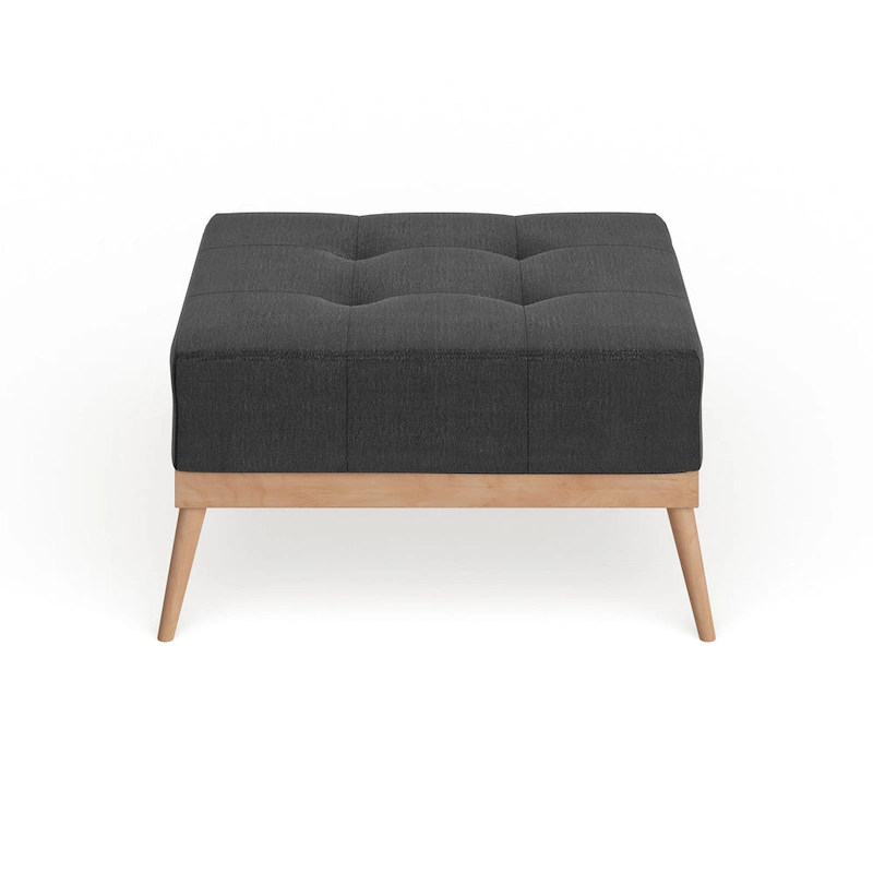 Christopher Knight Home Carson Lund Mid-century Tufted Fabric Square Ottoman Table