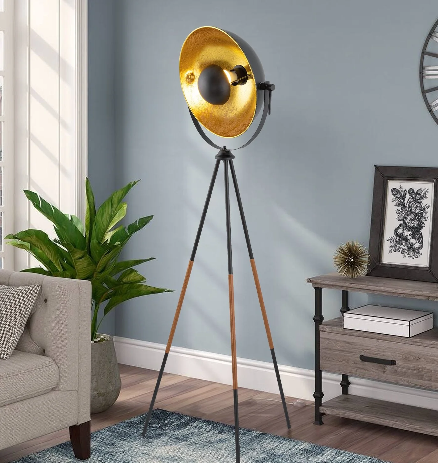 Sulis 58 Modern Industrial Tripod 9W LED Floor Lamp