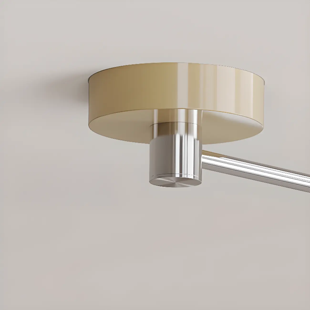 Modern Metal Red Swing Arm Pendant Light with Acrylic Shade