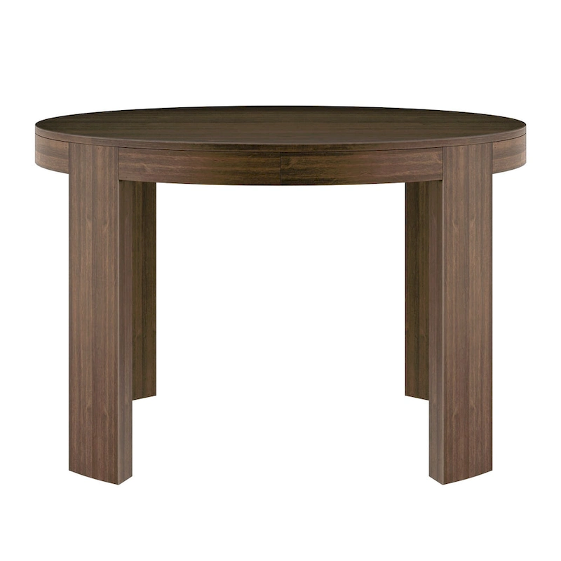 Plank and Beam Contour Solid Wood Round Dining Table - 47