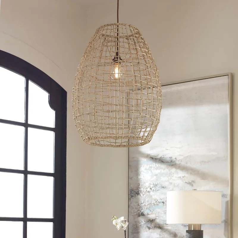 Uttermost Cross Weave 1-Light Pendant