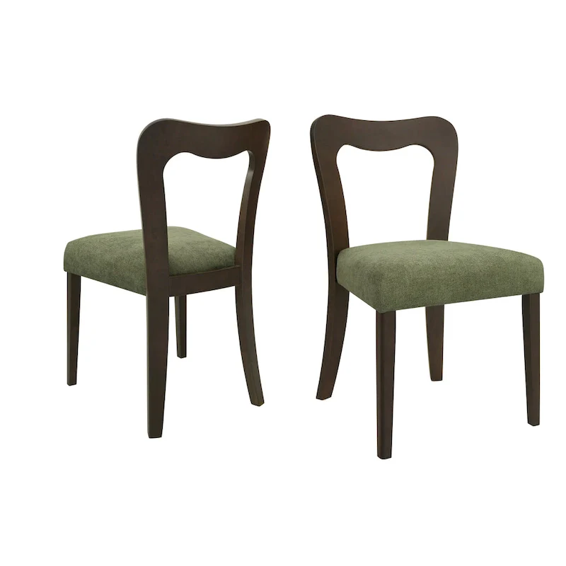 Christopher Knight Home - Ethan Modern Upholstered Dining Chair Set of 2 with Open-Back Design