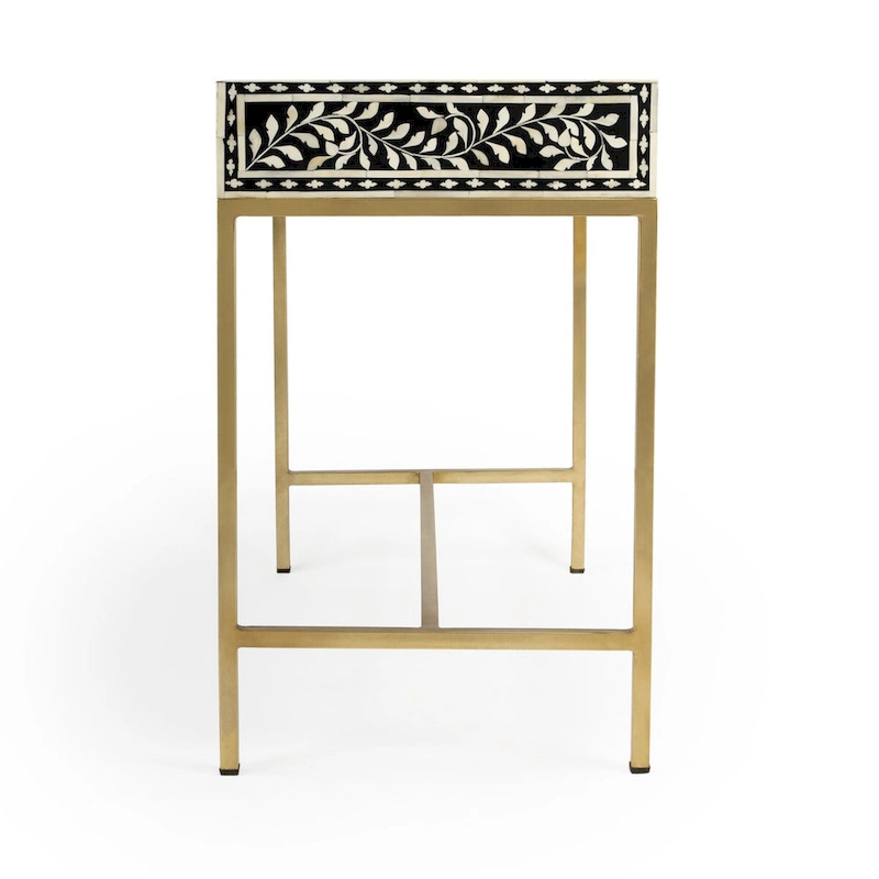 Butler Perilla Black and White Bone Inlay Writing Desk