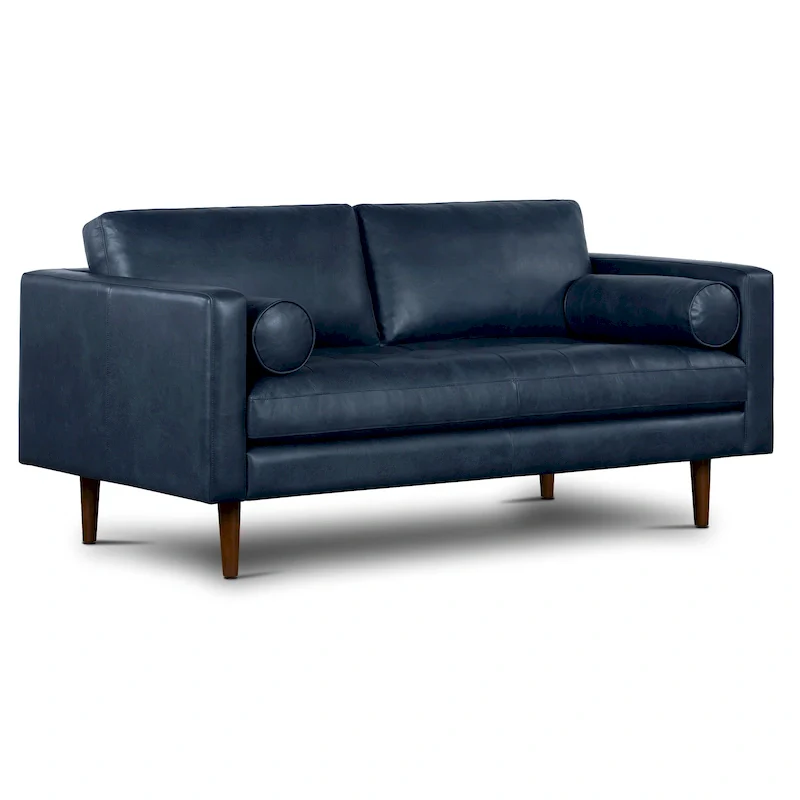 Poly & Bark Napa 72 Apartment Sofa - Full Grain Genuine Italian Leather