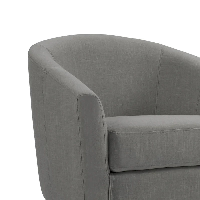 Linen Barrel Accent Chairs - Beige/Blue/Grey/Khaki/Light Grey, Modern Design