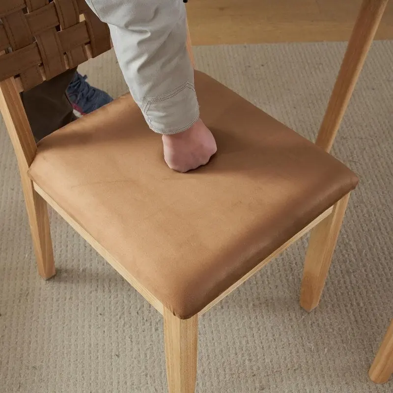 Mid Century Modern Wooden Dining Chairs Set of 2