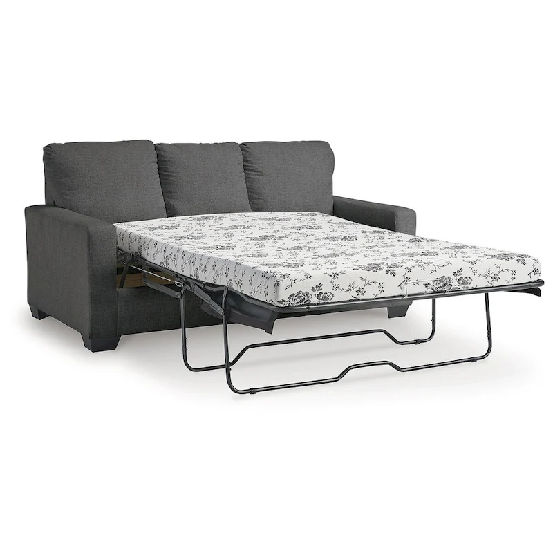 Signature Design by Ashley Rannis Pewter Full Sofa Sleeper - 76W x 40D x 39H