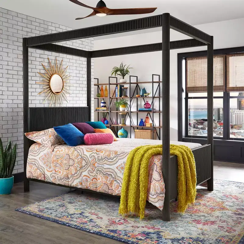 Shirley Queen Bed - Black - iNSPIRE Q