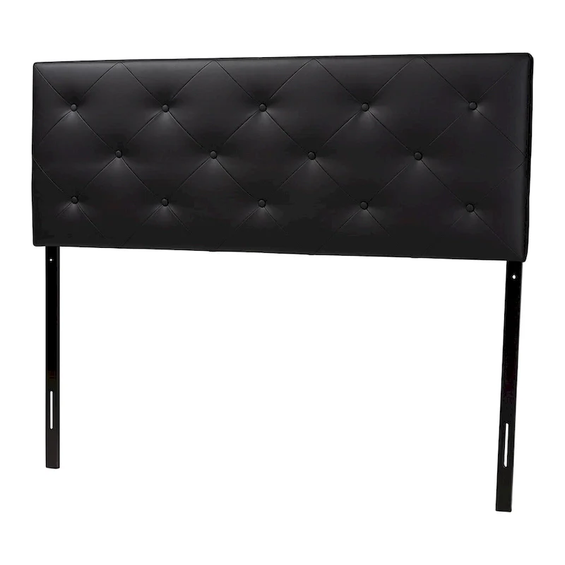 Contemporary Faux Leather Headboard