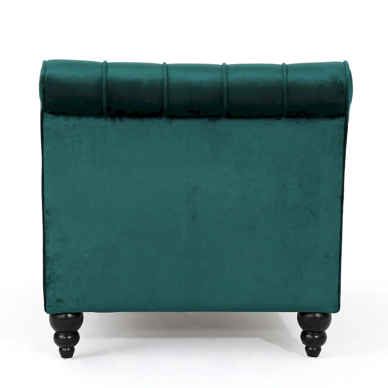 Rubie Modern Glam Tufted Velvet Chaise Lounge by Christopher Knight Home