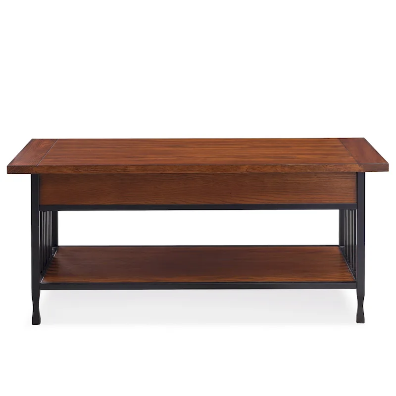 Peter Matte Black Slatted Coffee Table