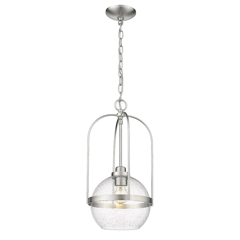 Devonshire 1-light Pendant w/ Clear Seeded Glass