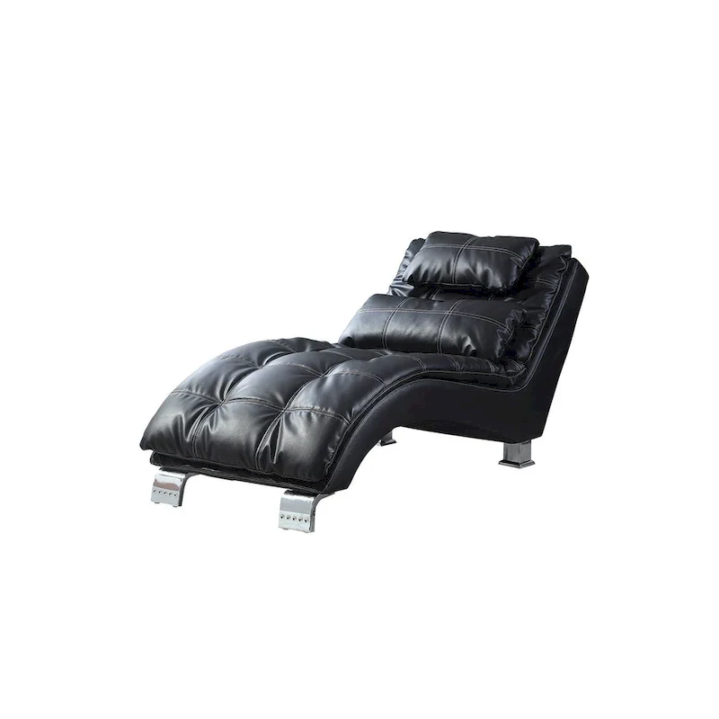 Isley Upholstered Chaise with Arched Base