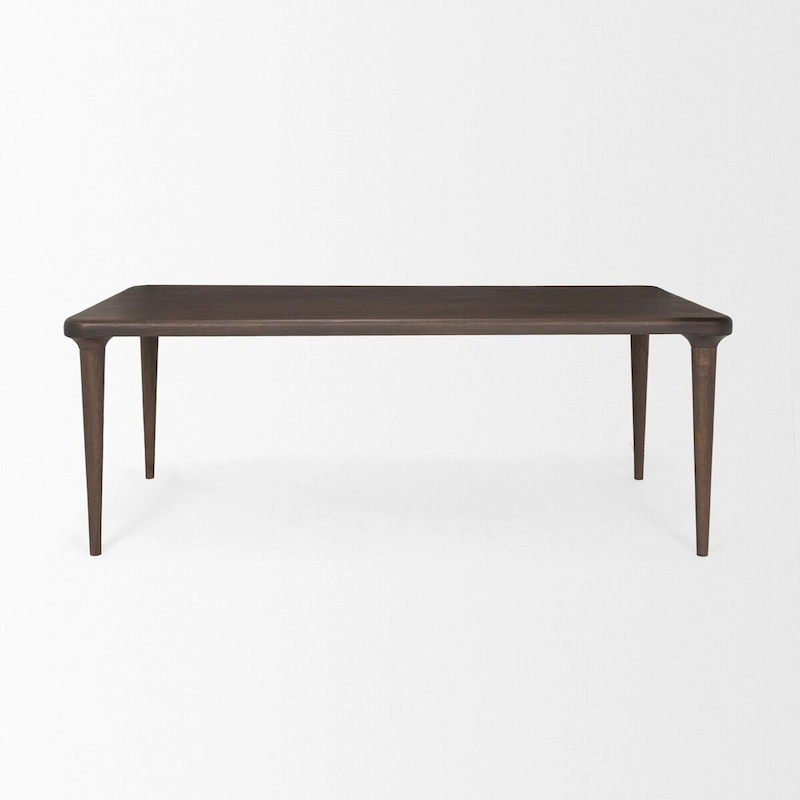 Suvan Medium Dark Brown Rectangular Solid Wood Table