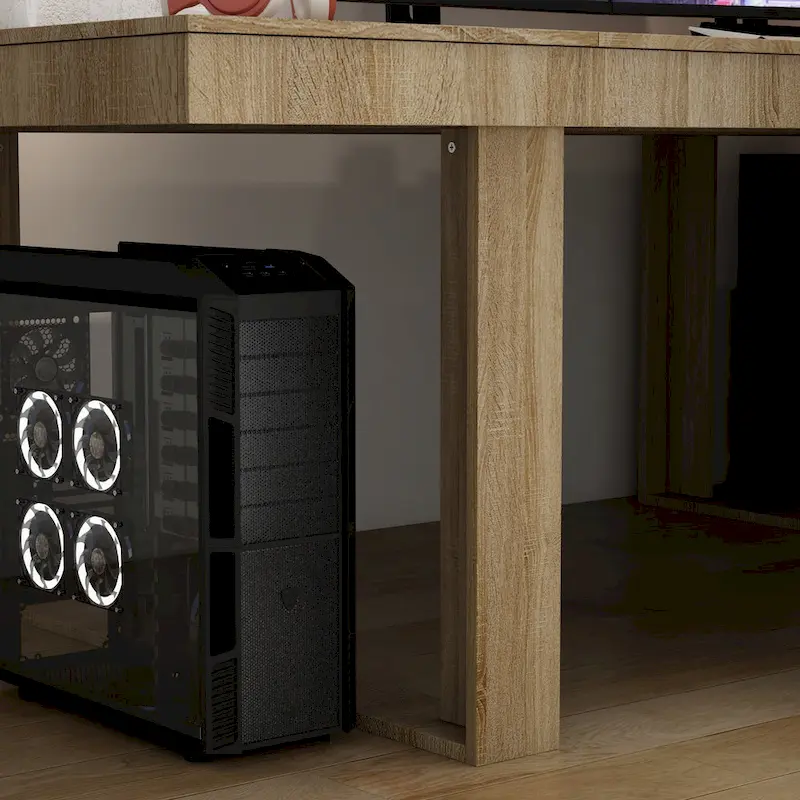 Modern Office Conference Meeting Room Table, 86.6X47.2 Computer Desk