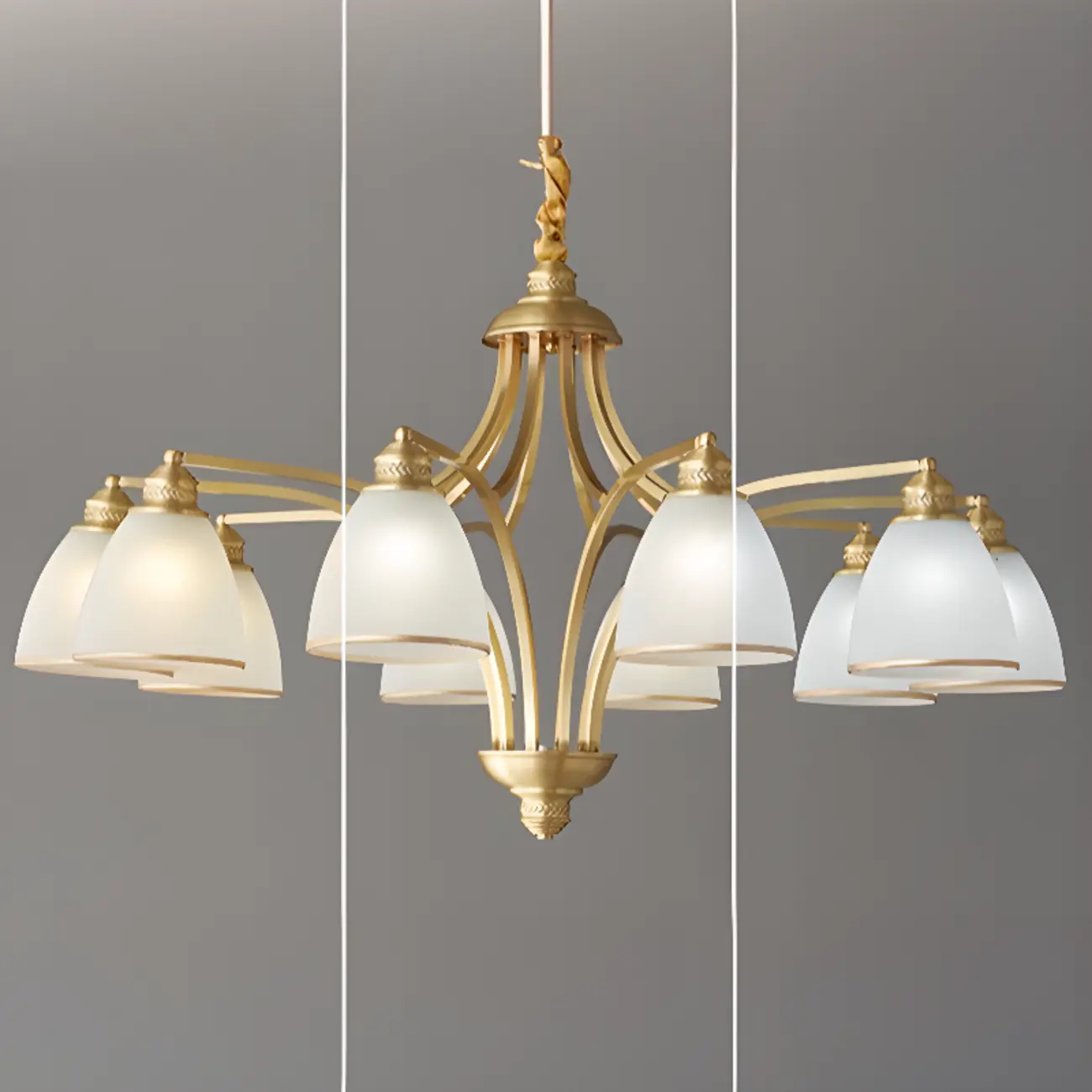 Elegant Modern Hanging Chandelier with Adaptive Height