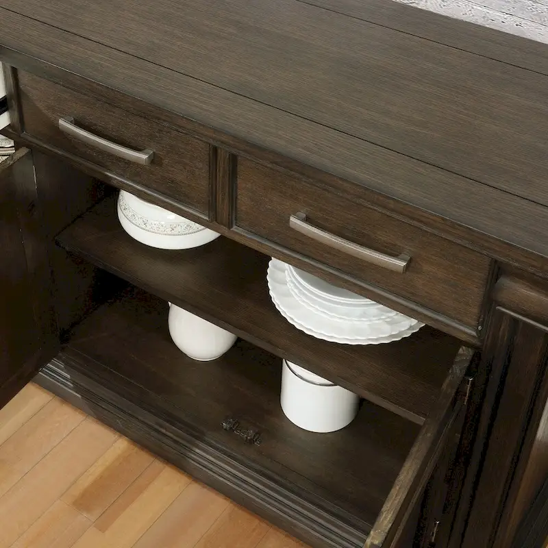 The Gray Barn Ruddy Road Espresso Farmhouse 60-inch Sideboard Buffet