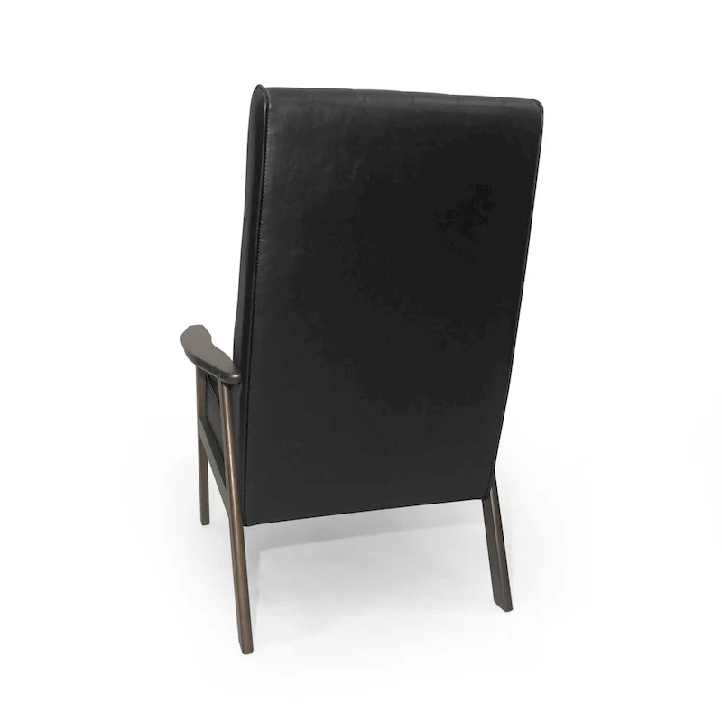 25.75 High Back Faux Leather Accent Chair