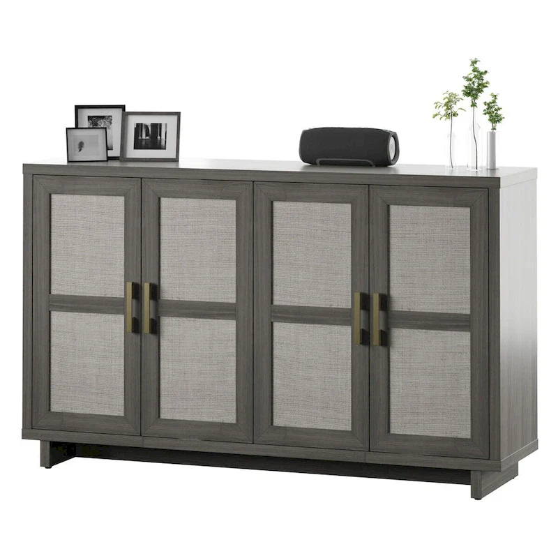 Coastal Sideboard with Linen Inspired Accents