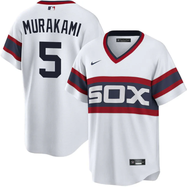 Munetaka Murakami Chicago White Sox Alternate White Premium Twill Replica Jersey