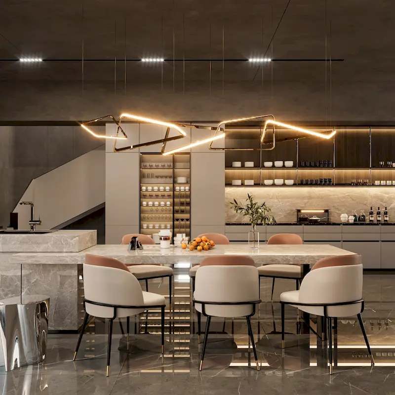 Set of 2 Microfiber Leather Upholstered Dining Chairs with Metal Legs - 20x21x32