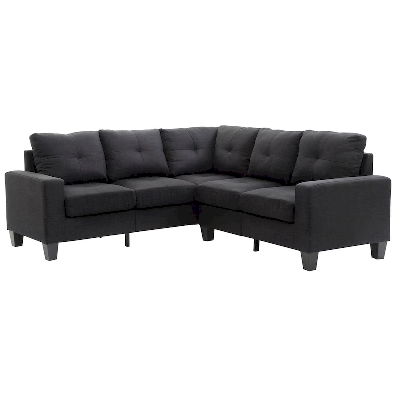 Newbury Twill Fabric Sectional Sofa