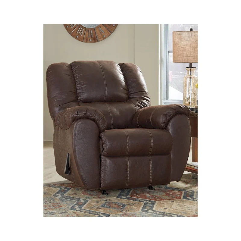 McGann Contemporary Rocker Recliner Walnut