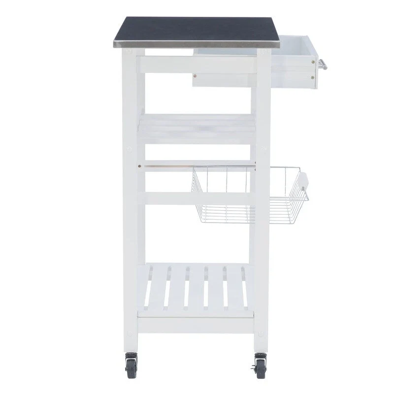 Jake Compact Mobile Rolling Kitchen Cart